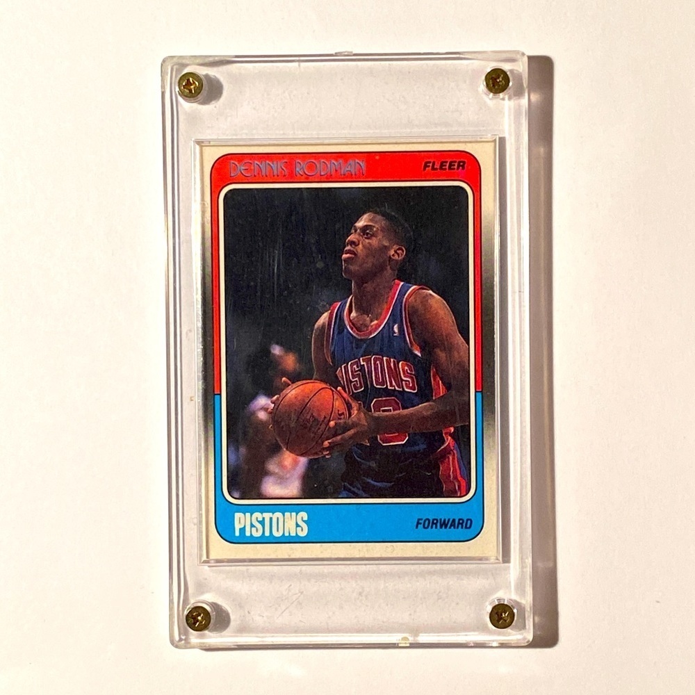 Rare 1988 Fleer Dennis Rodman Rookie Card #43 RC​​